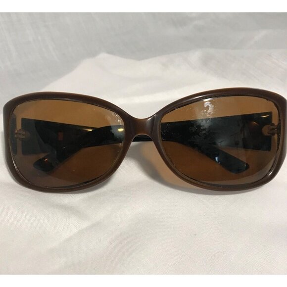 Elizabeth Arden Sunglasses Brown Womens EA5095 Rectangle Rhinestone FRAMES ONLY - Picture 10 of 14
